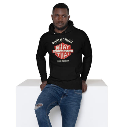 Muay Thai Born To Fight Unisex Hoodie - Qonan Fightwear