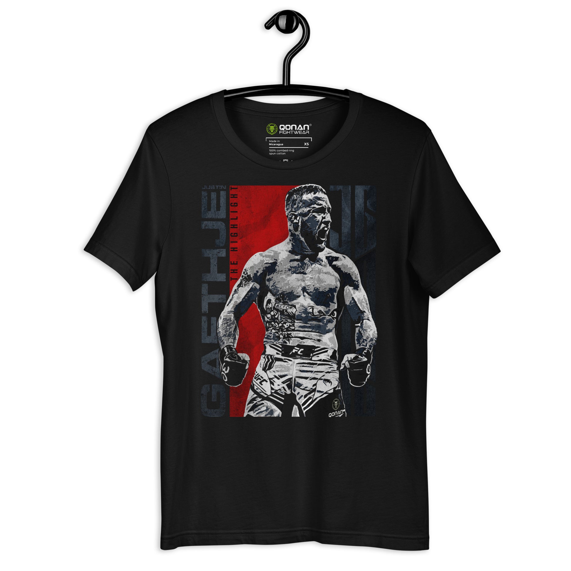 Justin Gaethje UFC MMA T-shirt - Qonan Fightwear